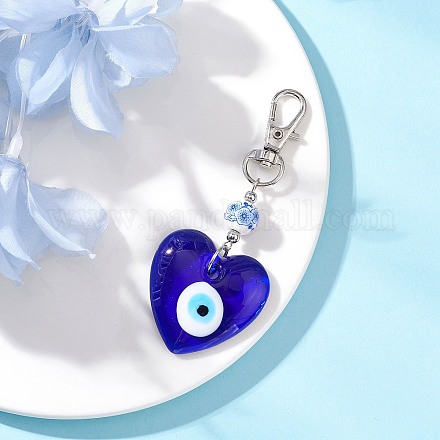 Ручная работа лэмпворк подвеска от сглаза HJEW-JM04143-02-1