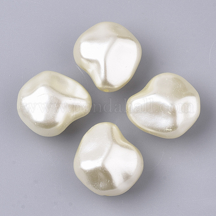 Perle di perle imitazione plastica abs X-OACR-T022-02B-1