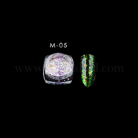 Changement de couleur caméléon ongles poudre de chrome MRMJ-E001-78-05-1