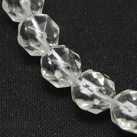 Perles de cristal de quartz naturel X-G-N0007-10mm-18-1