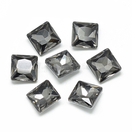 Cabujones de cristal con rhinestone RGLA-T027-8x8mm-07-1