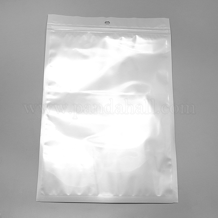 Perlmuttfolie Plastikbeutel mit Reißverschluss OPP-R004-16x25-01-1