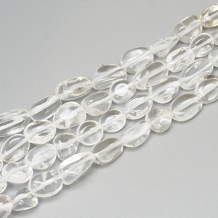 Chapelets de perles en cristal de quartz naturel G-S302-45-1