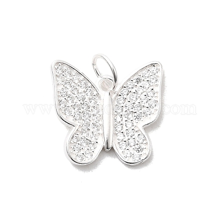 925 стерлингового серебра микро проложить кубического циркония подвески STER-D309-01F-S-1