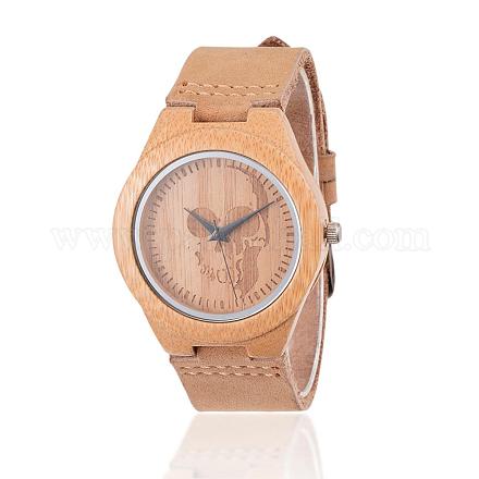Carbonized Bamboo Wood Wristwatches WACH-H038-02-1