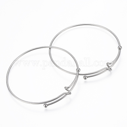 Adjustable 304 Stainless Steel Bangles X-BJEW-H522-01P-1