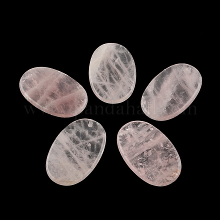 Rose quartz naturel ovale gros pendentifs G-R275-174-1