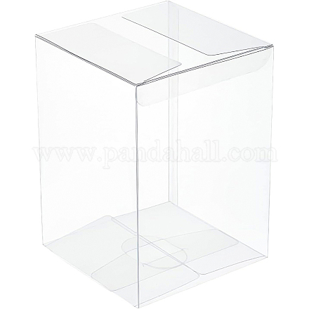 Benecreat 15 pièces rectangle en plastique transparent pvc boîte cadeau emballage CON-BC0002-21A-1