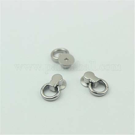 Boucles de clip latérales en alliage de zinc fermoir de connecteur de rivet d'ongle PURS-PW0001-125P-1