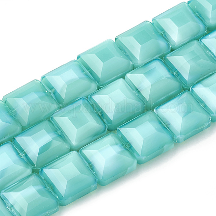Opaque Solid Color Glass Beads Strands GLAA-N032-08G-1