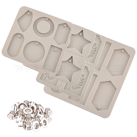 Ahandmaker 4 packs kit de moldes de silicona DIY-GA0001-54-1