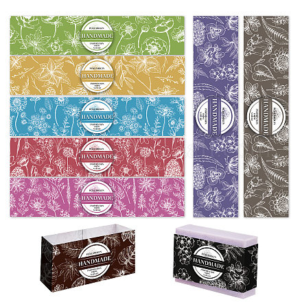Pandahall elite 90 pz 9 etichette di carta sapone stile DIY-PH0006-95-1