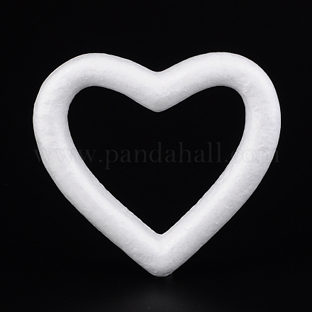 Corazón modelado de espuma de poliestireno manualidades de decoración diy DJEW-M005-05-1