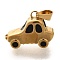 304 Stainless Steel Enamel Pendants, Car Charm, Real 18K Gold Plated, 16x22x9.5mm, Hole: 7.5x3.5mm