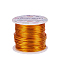 Round Aluminum Wire, Goldenrod, 18 Gauge, 1mm, about 492.12 Feet(150m)/roll