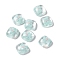 Transparent Resin Cabochons, Square, Pale Turquoise, Bear Pattern, 19x19x8mm