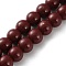 Spray Painted Synthetic Non-magnetic Hematite Beads Strands, Round, Dark Red, 10mm, Hole: 1.4mm, about 44pcs/strand, 15.75 inch(40cm)