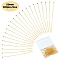 300Pcs Brass Ball Head pins, Cadmium Free & Lead Free, Golden, 50x0.5mm, 24 Gauge, Head: 1.5mm