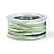 27M Segment Dyed Round Polyester Twisted Cords, with PET Plastic, for Jewelry Making, Green, 1mm, about 29.53 Yards(27m)/Roll