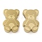 Ion Plating(IP) 304 Stainless Steel Beads, Bear, Real 14K Gold Plated, 12x8.5x3mm, Hole: 1.6mm