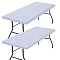 Polyester Tablecloth, for Home Decorations, Rectangle, White, 1200x750x0.5mm