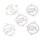 Tarnish Resistant Stainless Steel Links Connectors, Flat Round with Elephant, Stainless Steel Color, 19x15x1.1mm, Hole: 1.4mm