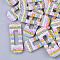 Non Woven Fabric Costume Accessories, with Sequins/ Paillettes and Plastic, Hair Findings Accessories, Rectangle, Colorful, 79x29x5.5mm