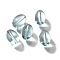 K9 Glass, Imitation Austrian Crystal Beads, Oval, Light Blue, 11x8mm, Hole: 1.8mm