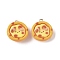 Opaque Resin Pendants, Imitation Food, with Platinum Iron Loops, Egg Tart, 22x21x11mm, Hole: 2mm