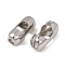 Tarnish Resistant Stainless Steel Ball Chain Connectors, Stainless Steel Color, 17.5x8x6mm, Hole: 5mm, Fit for 6mm ball chain