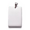 Non-Tarnish 304 Stainless Steel Pendants, Rectangle, Stamping Blank Tag, Stainless Steel Color, 40x25x2mm, Hole: 5x7.5mm