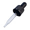 Glass Dropper Set Transfer Graduated Pipettes, Black, 81x22mm, Capacity: 15ml(0.51fl. oz)