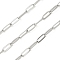 304 Stainless Steel Cable Chains, Soldered, with Spool, Stainless Steel Color, 9x3.5x0.8mm