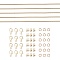 DIY Brass Chain Extender/End Chains Making Kits, Rose Gold, 12x6mm, Hole: 1.2mm