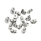 316 Surgical Stainless Steel Ear Nuts, Stainless Steel Color, 4.5x5.5x3mm, Hole: 1mm