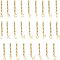 304 Stainless Steel Chain Extender, with Cable Chain and Alphabet Charms, Letter A~Z, Golden, 67.5mm, Link: 8x6x1.3mm, Hole: 5.3x3.3mm, 26pcs/set, 1set/Box