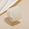 Rectangle Acrylic Finger Rings for Women, White, Inner Diameter: 17mm