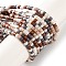 Handmade Lampwork Beads Strands, Disc Beads, Coconut Brown, 2.5x2mm, Hole: 1mm, about 224pcs/strand, 15.55 inch(39.5cm)