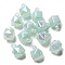 Acrylic Pendants, Polygon, Aquamarine, 21x16x16mm, Hole: 3.6mm