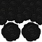 100pcs Adhesive Wax Seal Stickers, Envelope Seal Decoration, For Craft Scrapbook DIY Gift, Black, Moon, 30mm, 100pcs/box