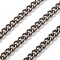 Titanium Curb Chains, Unwelded, with Spool, Raw(Unplated), 5x3x1mm