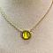 Brass Yellow Resin Sport Ball Pendant Necklaces for Women, Platinum, Baseball, 17.72 inch(45cm)