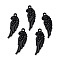 Alloy Pendants, Wing, Electrophoresis Black, 33x11x1.5mm, Hole: 2.3mm