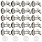 DIY Blank Dome Cufflinks Making Kits, Including Brass Cufflinks, Glass Cabochons, Platinum, 40Pcs/box