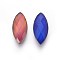 Faceted Glass Cabochons, Changing Color Mood Cabochons, Horse Eye, Colorful, 22.5x10x5.5mm