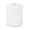 925 Sterling Silver Blank Pendants, Oval Rectangle Charms, Silver, 30x20x1.2mm, Hole: 1.2mm