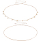 2Pcs Iron Waist Body Chain, Bikini Jewelry for Woman Girl, Golden, 27.4 inch~27.56 inch(69.5~70cm)