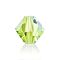 Preciosa® Crystal Beads, Czech Crystal, Bicone(451 69 302 Rondelle), 50540 200 Limecicle AB, 5mm, Hole: 1mm