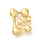 Rack Plating Brass Beads, Balloon Letter, for Personalized Name Necklaces Making, Long-Lasting Plated, Lead Free & Cadmium Free, Real 18K Gold Plated, Letter G, 23.5x18.5x7mm, Hole: 2mm