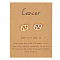 Alloy Stud Earrings, Golden, Cancer, 12x8mm